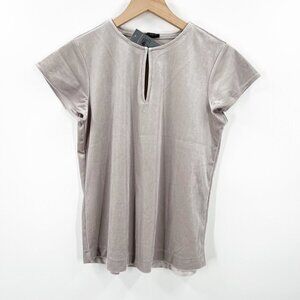 Ann Taylor Silver Blouse